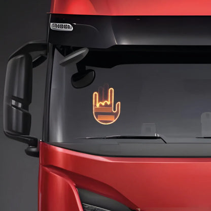 Led Hand Gestures, luce decorativa - 203 Led Smd montato sul veicolo, vista 5