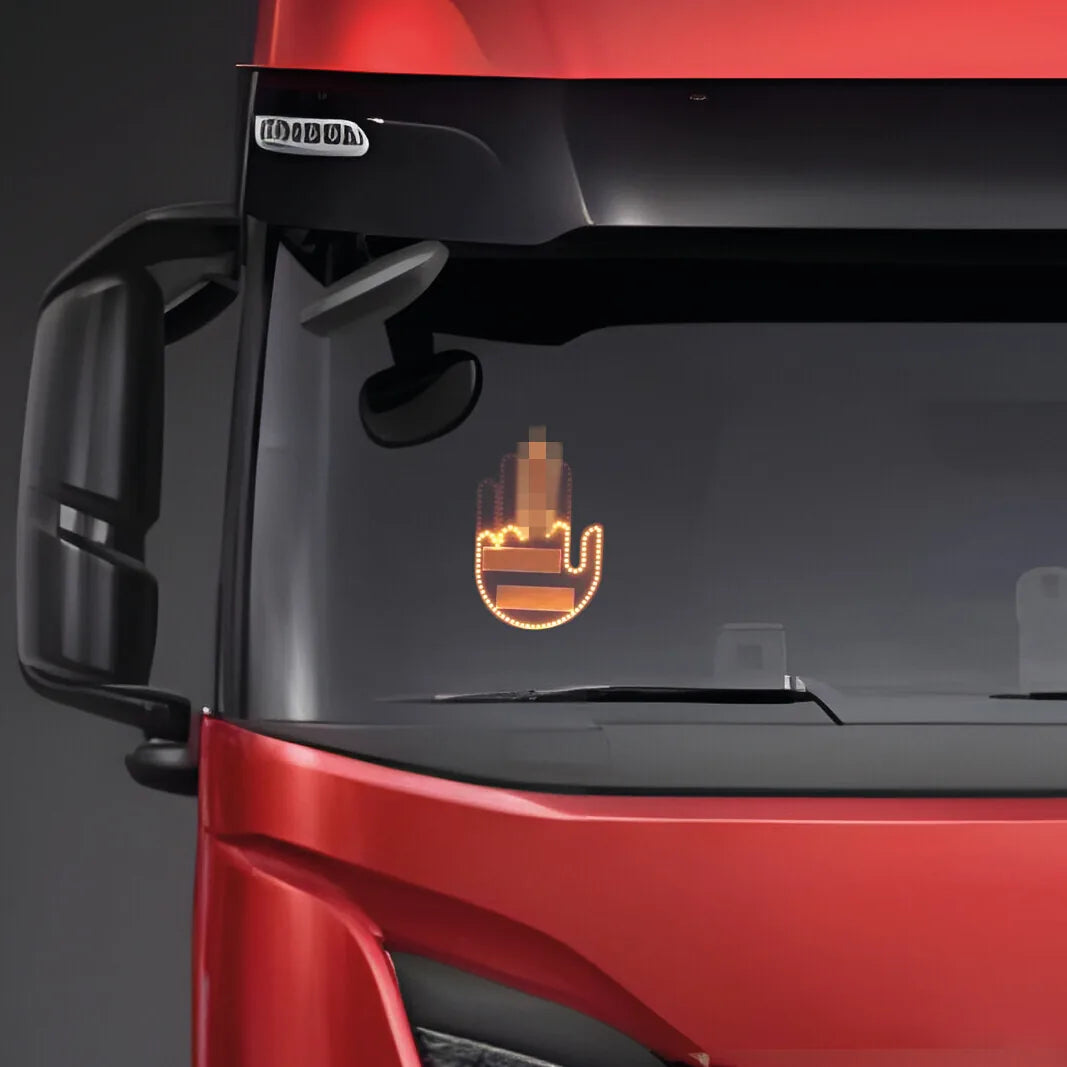 Led Hand Gestures, luce decorativa - 203 Led Smd montato sul veicolo, vista 6