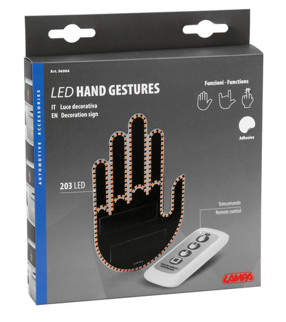 La confezione di Led Hand Gestures, luce decorativa - 203 Led Smd