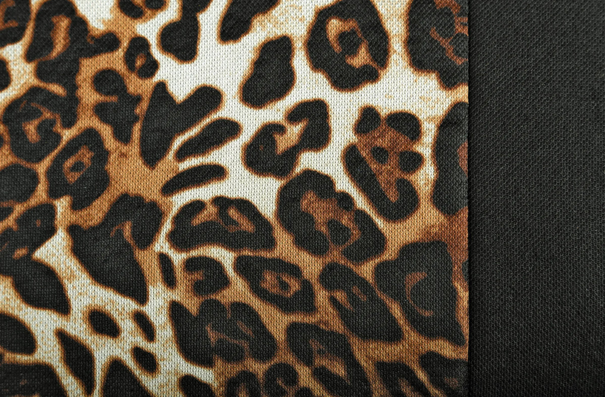 Leopard, set fodere coordinate su fondo bianco