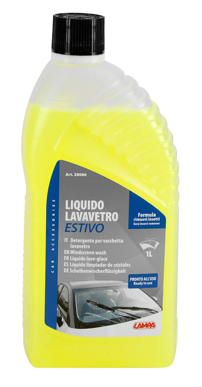 Liquido lavavetro estivo — non lascia aloni e non intacca guarnizioni e tergicristalli