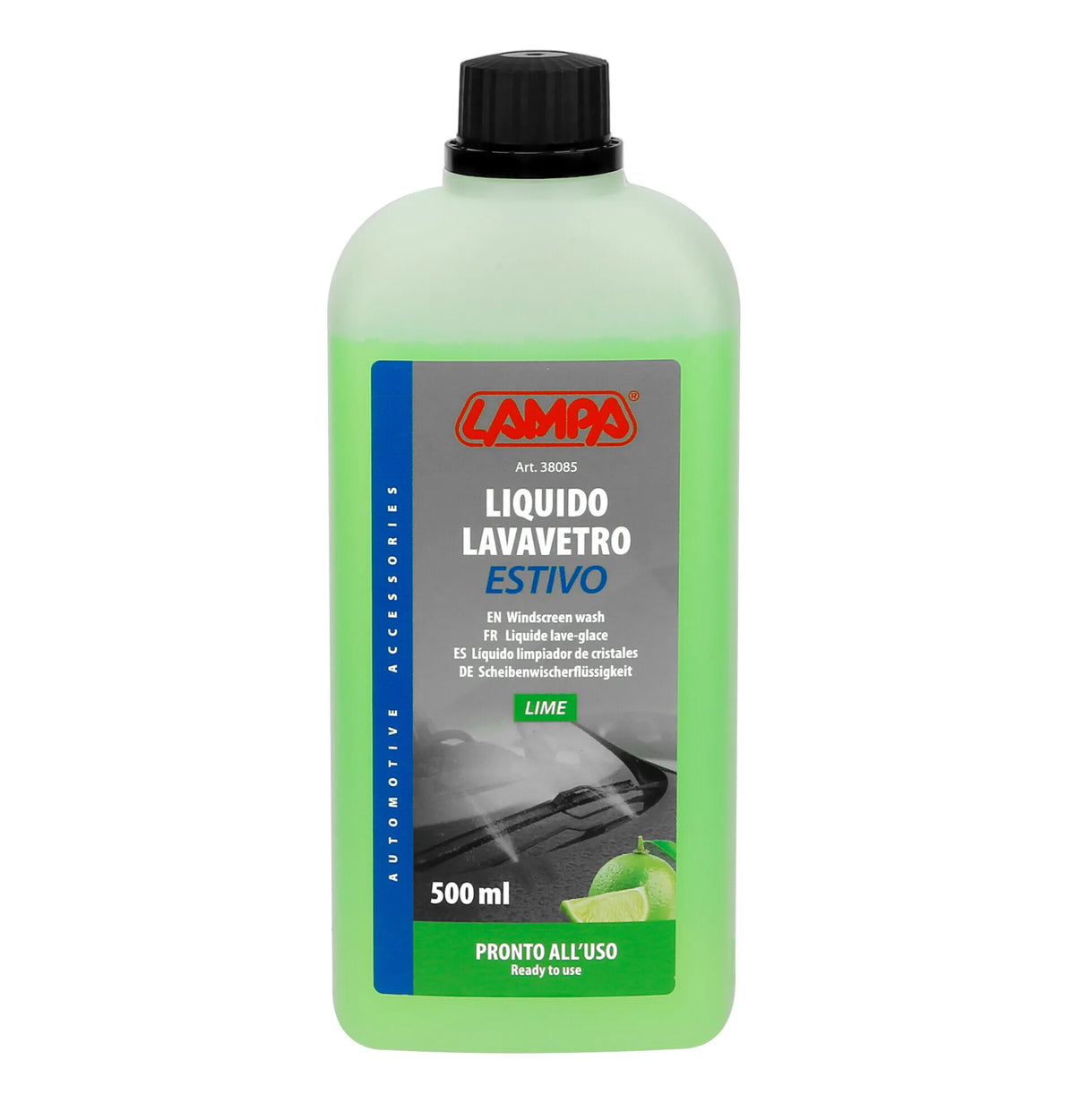 Liquido lavavetro estivo, concentrato - 500 ml — non lascia aloni e non intacca guarnizioni e tergicristalli