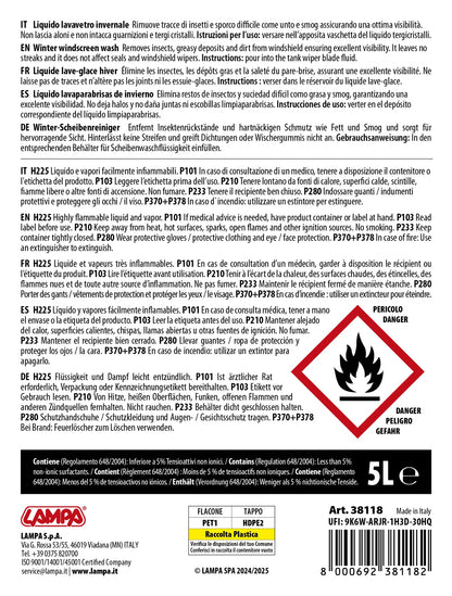 La confezione di Liquido lavavetro invernale, concentrato (-36°C) - 5000 ml