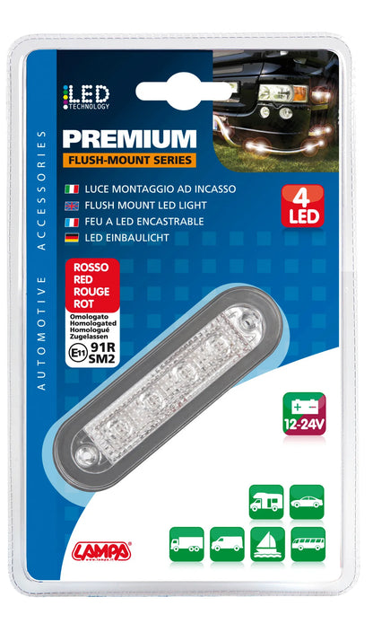 La confezione di Luce ingombro - 4 Led