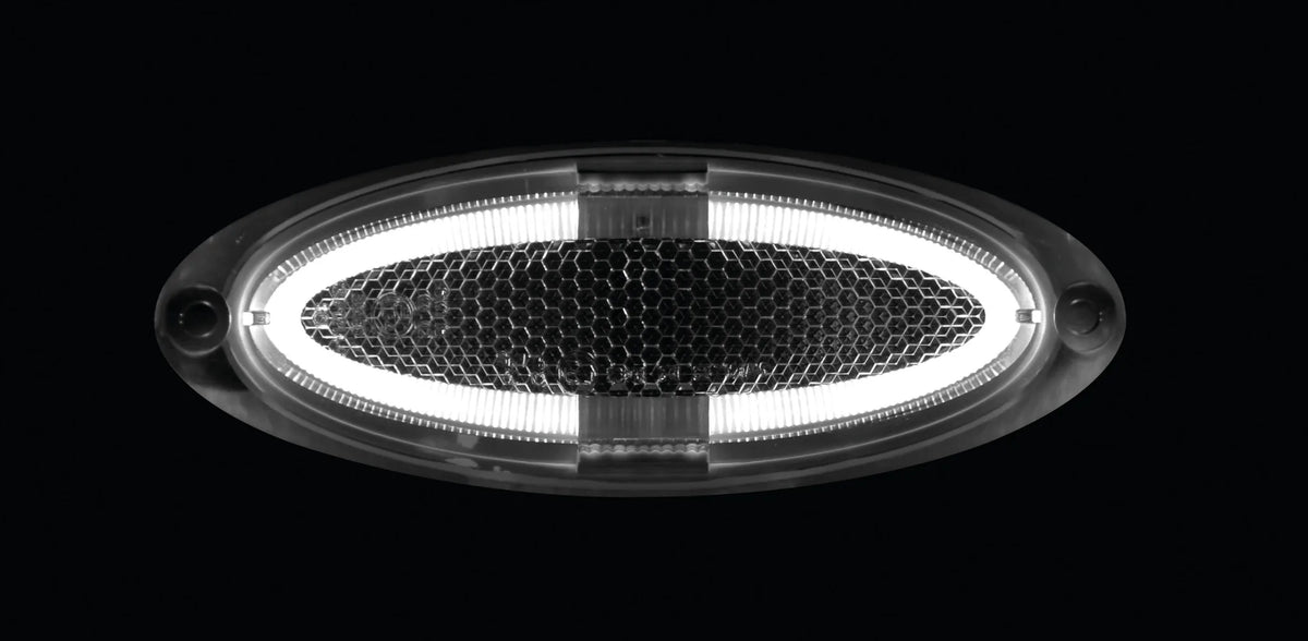 Luce ingombro - 4 Led - 12/24V su fondo bianco, vista 2