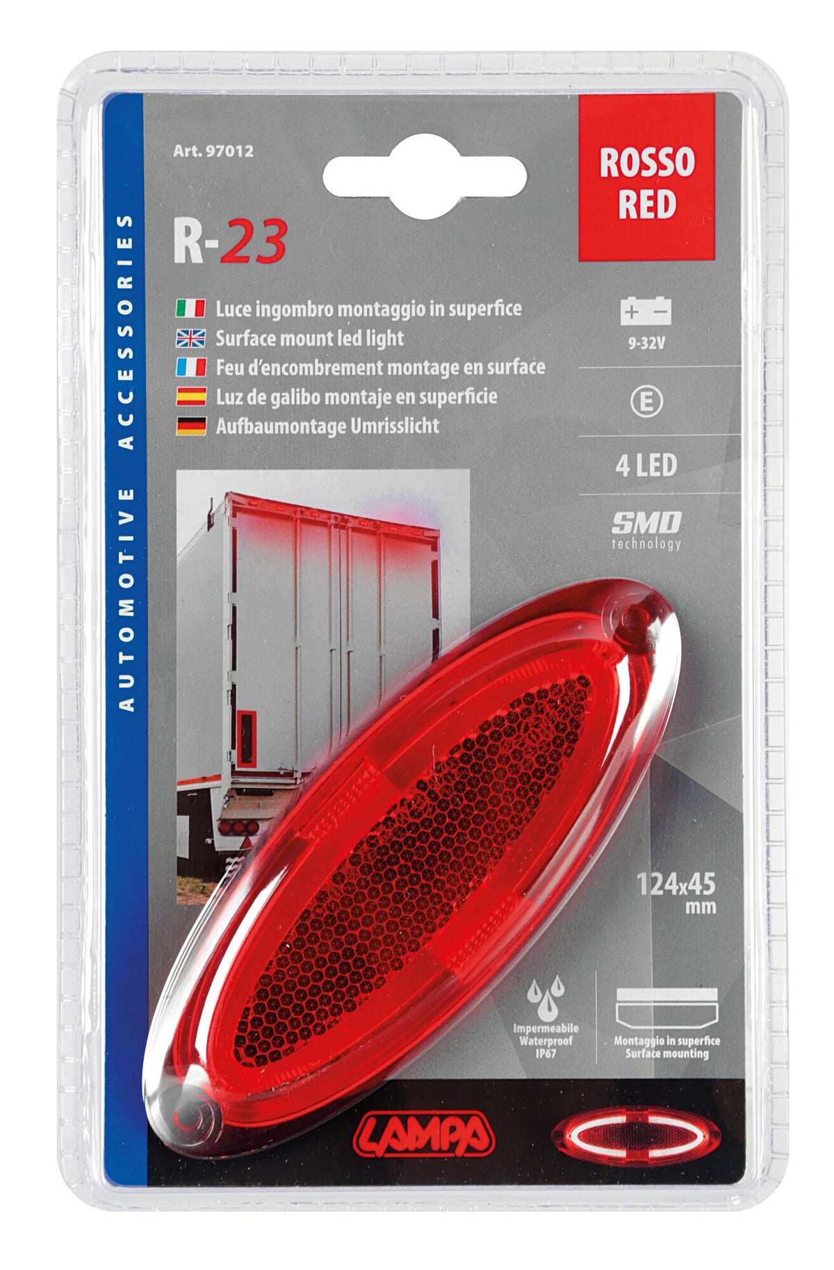 La confezione di Luce ingombro - 4 Led - 12/24V, vista 2