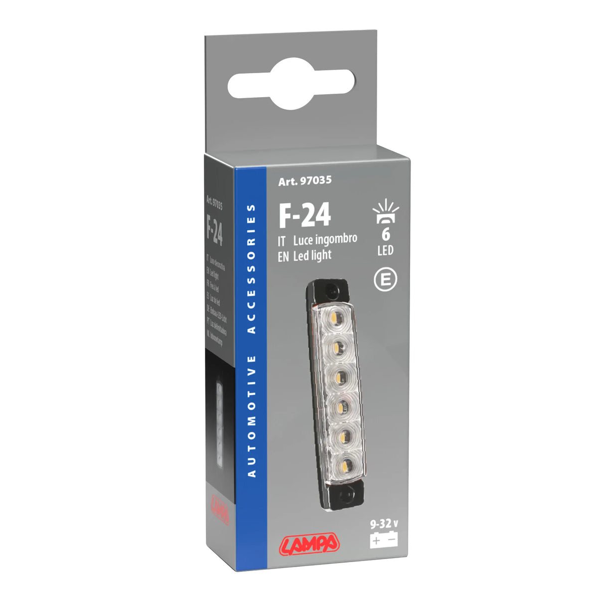 La confezione di Luce ingombro - 6 Led