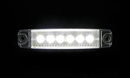 Luce ingombro - 6 Led su fondo bianco, vista 2