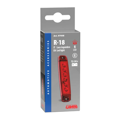 La confezione di Luce ingombro - 6 Led, vista 2