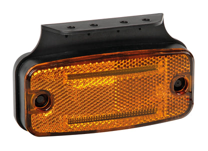Luce ingombro con catarifrangente e staffa - 2 Led - 12/24V — viti e staffa di fissaggio inclusi