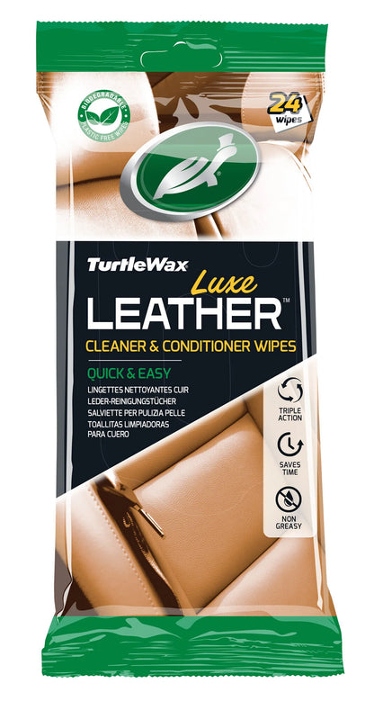 Luxe leather, salviette per pulizia pelle - 24 pz — salviette detergenti e ammorbidenti per rimuovere lo sporco ostinato da…