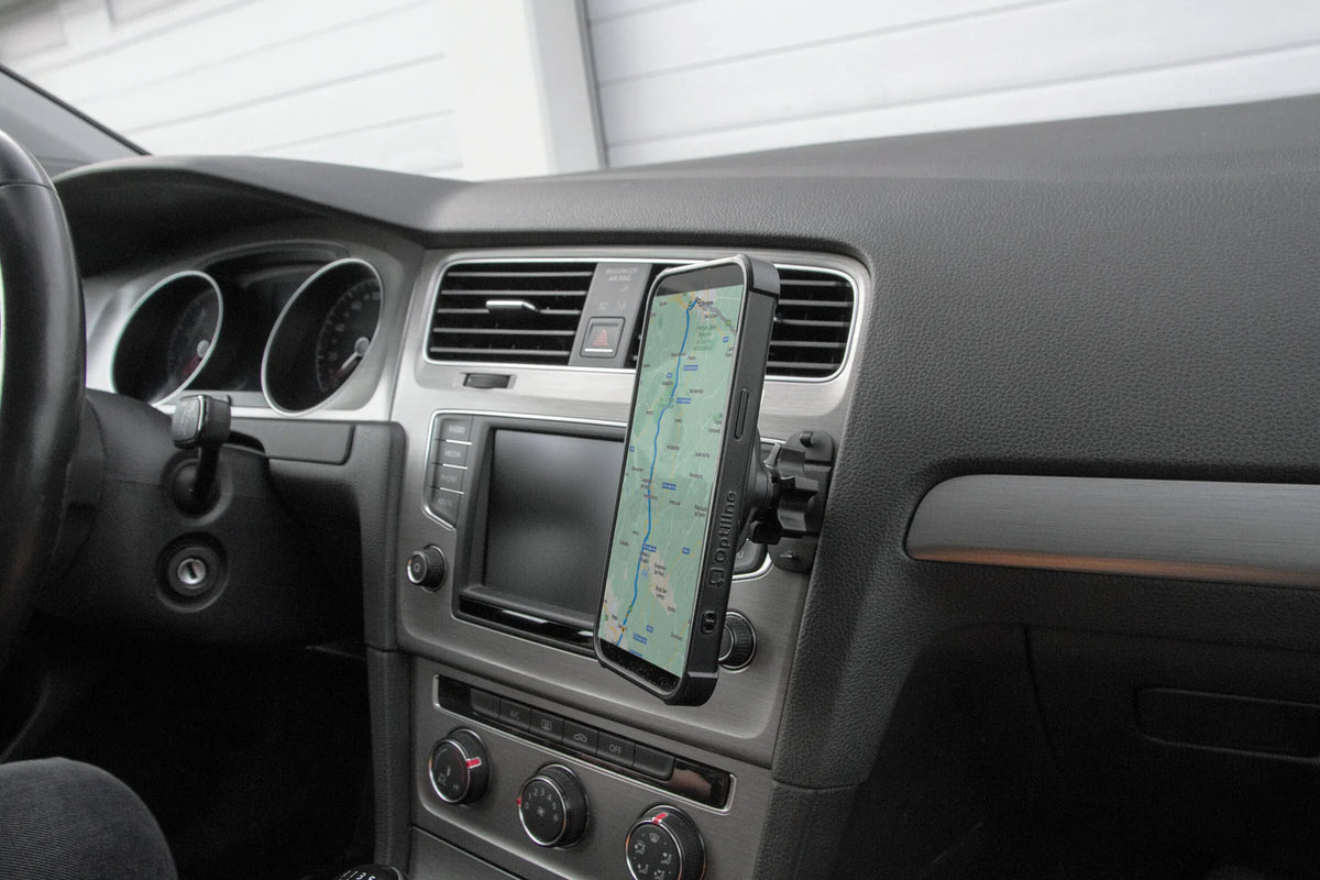Mag Pro Stick, Porta telefono magnetico con attacco adesivo montato sul veicolo