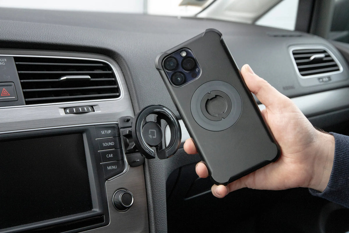 Mag Pro Stick, Porta telefono magnetico con attacco adesivo montato sul veicolo