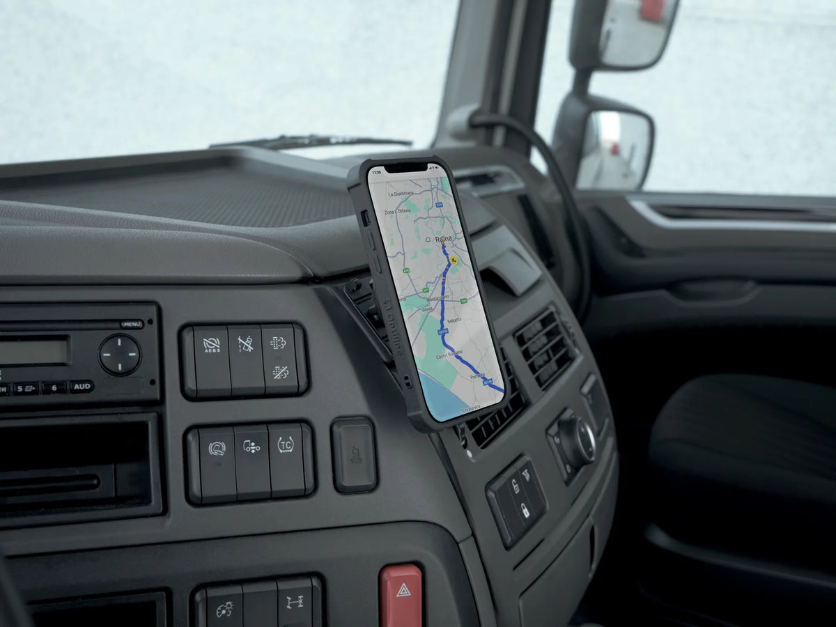 Mag Pro Stick, Porta telefono magnetico con attacco adesivo montato sul veicolo