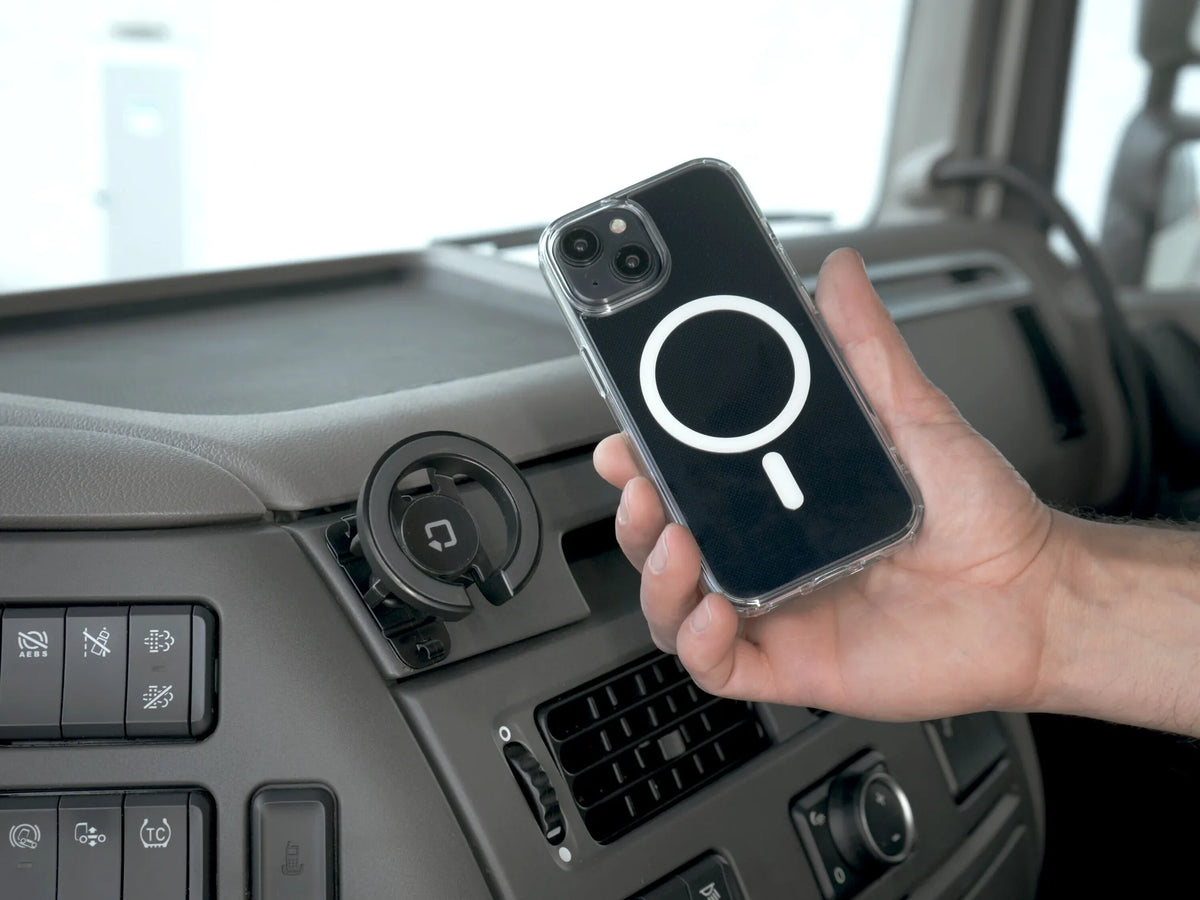 Mag Pro Stick, Porta telefono magnetico con attacco adesivo montato sul veicolo