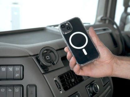 Mag Pro Stick, Porta telefono magnetico con attacco adesivo montato sul veicolo