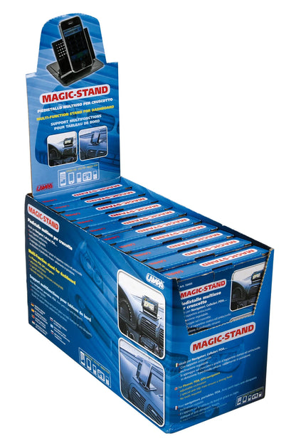La confezione di Magic-Stand, piedistallo multiuso per cruscotto