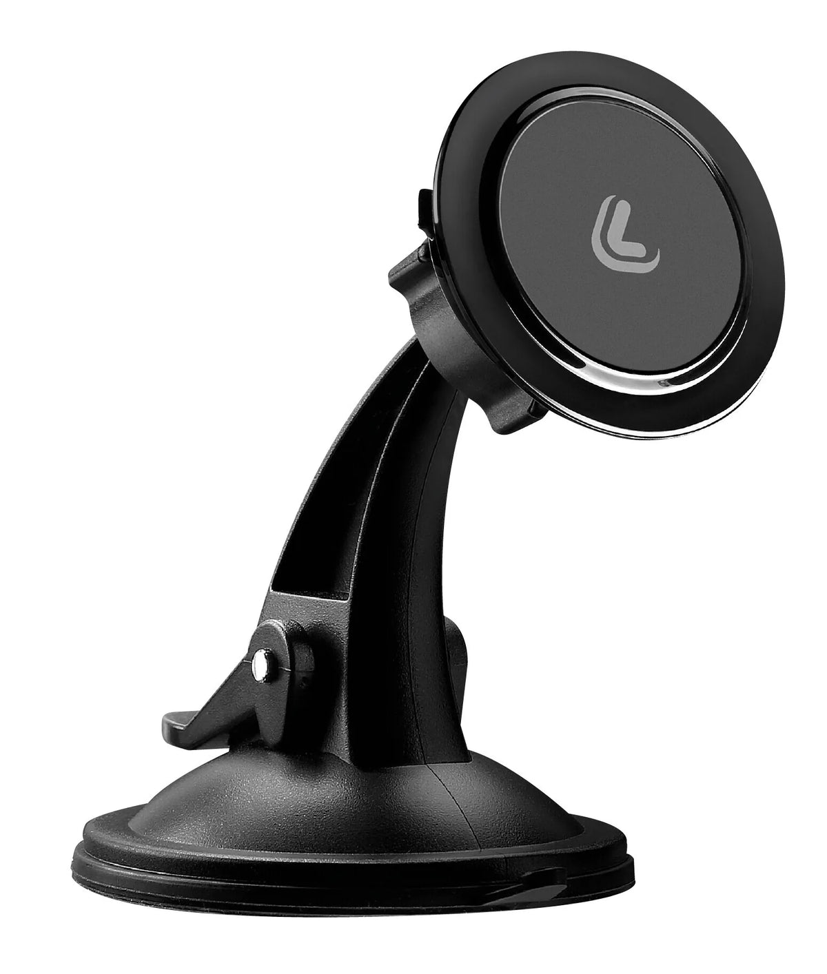 Magneto Fin, porta telefono magnetico con ventosa adesiva — design compatto con regolazione dell’angolo visivo