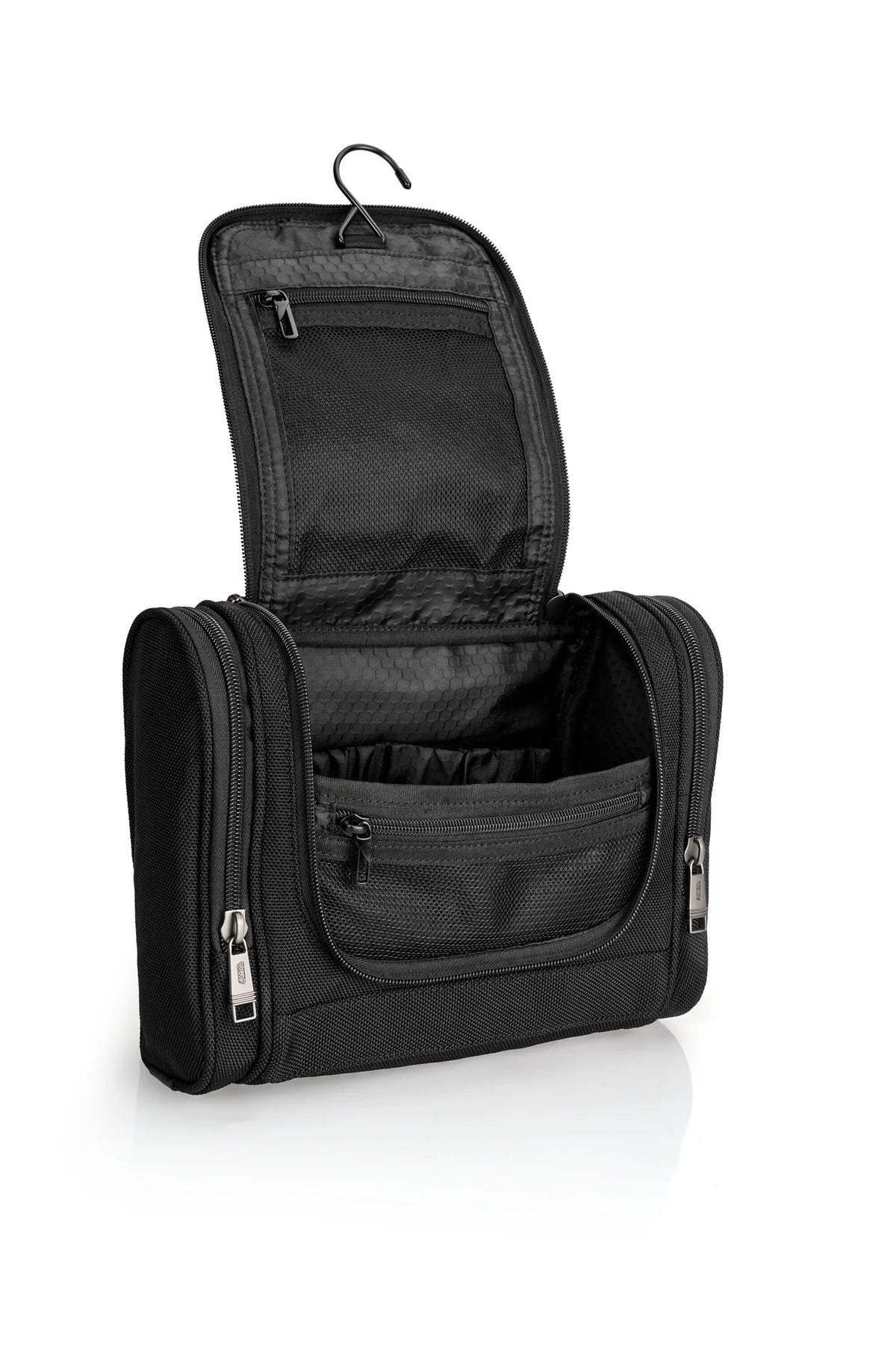 MB-01 Organizer, Beauty case da viaggio appendibile — 2 tasche laterali a cerniera