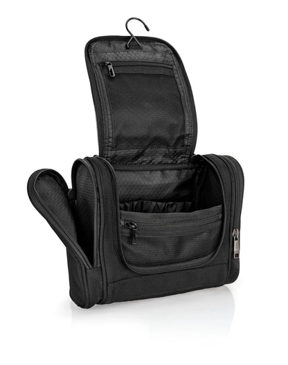 MB-01 Organizer, Beauty case da viaggio appendibile — tasca frontale con cerniera