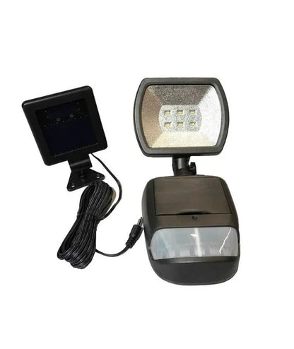 Faretto regolabile solare led con sensore - mm.386x128x50 - 120 lumen   