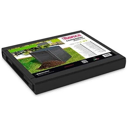 Compostiera da giardino 260 litri Nero Rifiuti organici Dim 60 x 60 x 73 cm TOOMAX    