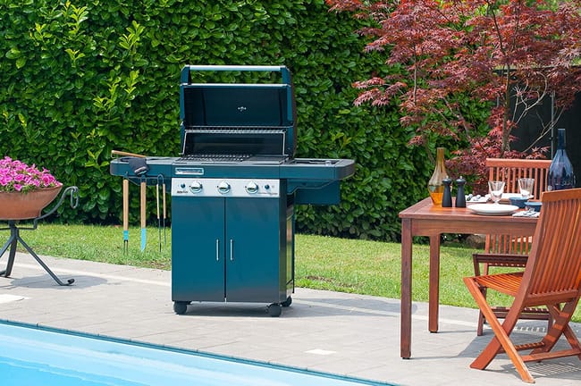 Barbecue a Gas Campingaz 3 Series LS Plus Dark DualGas – 4 Bruciatori, Potenza 9,6 + 2,3 kW