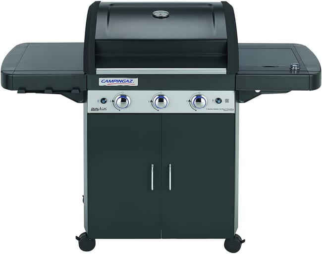 Barbecue a Gas Campingaz 3 Series LS Plus Dark DualGas – 4 Bruciatori, Potenza 9,6 + 2,3 kW