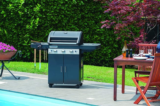 Barbecue a Gas Campingaz 3 Series LS Plus Dark DualGas – 4 Bruciatori, Potenza 9,6 + 2,3 kW