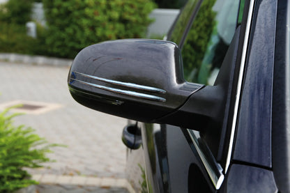 Mirror-Trims 4, decorazioni adesive cromate, 4 pz - 170 mm montato sul veicolo