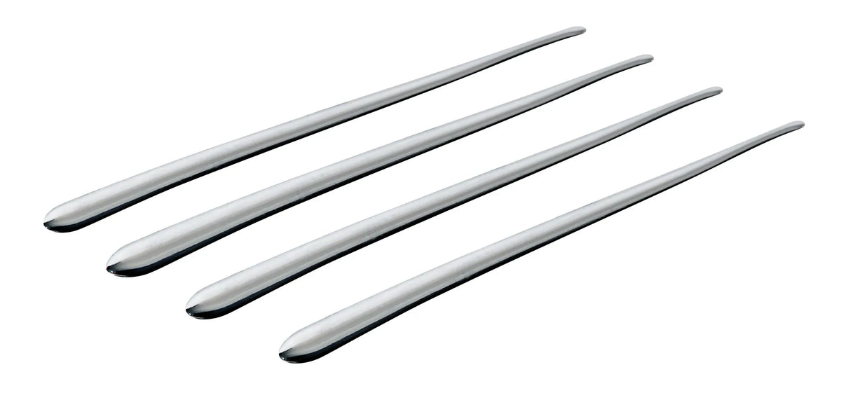 Mirror-Trims 4, decorazioni adesive cromate, 4 pz - 170 mm — flessibili, per adattarsi meglio alle curvature. Adesivo…