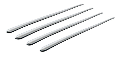 Mirror-Trims 4, decorazioni adesive cromate, 4 pz - 170 mm — flessibili, per adattarsi meglio alle curvature. Adesivo…