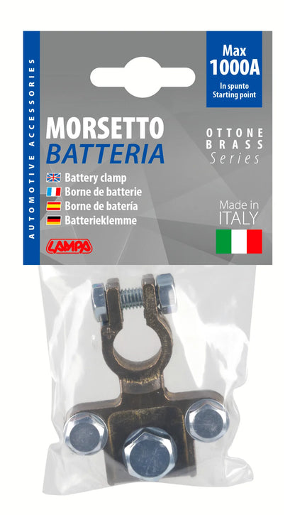 La confezione di Morsetto batteria pesante; fissaggio cavo a capocorda su