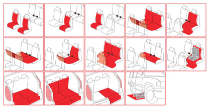 Disegno tecnico quotato di Multi-cover S-2, telo di protezione universale per interno, con le misure