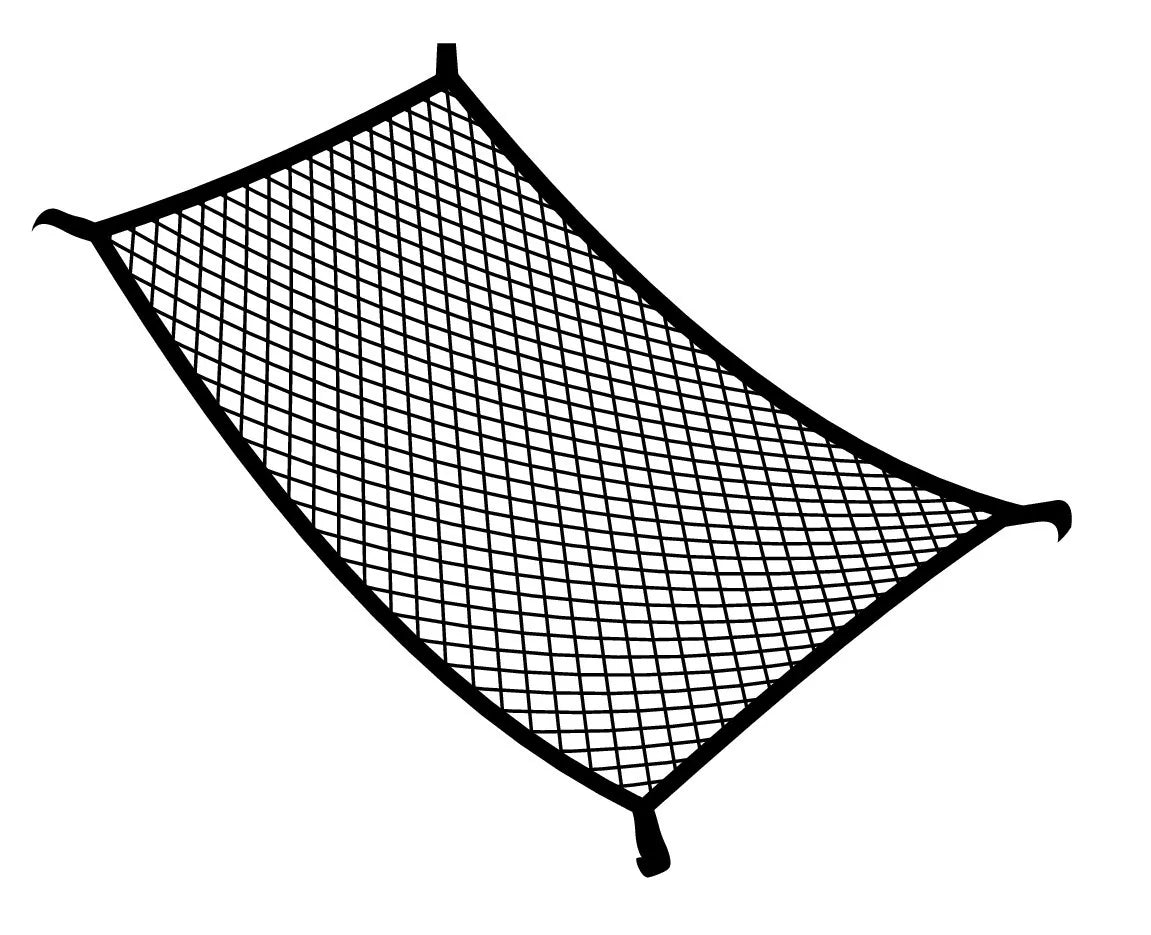 Disegno tecnico quotato di Net-System-1, rete fermacarichi elasticizzata - 80x60 cm, con le misure