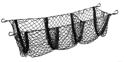Net-System 13, rete portaoggetti con 3 tasche — in nylon elasticizzato per adattarsi a diverse misure di bagagliaio…