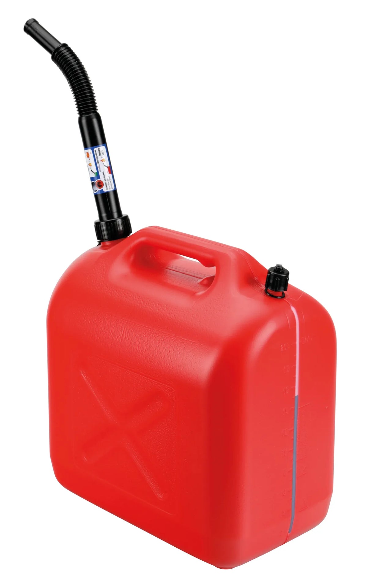 No-Spill, tanica carburante su fondo bianco, vista 9