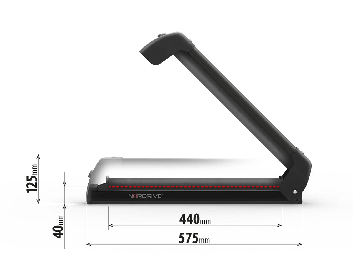 Nordic-King EVO aluminium NK-40, portasci per barre da tetto — staffe per barre portatutto in acciaio (Max 57x60 mm)