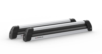 Nordic-King EVO aluminium NK-60, portasci per barre da tetto — gomma morbida e performante anche in condizioni di freddo…