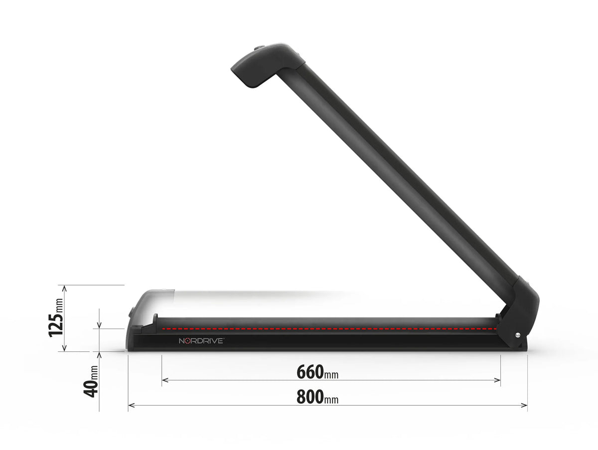 Nordic-King EVO aluminium NK-60, portasci per barre da tetto — staffe per barre portatutto in acciaio (Max 57x60 mm)
