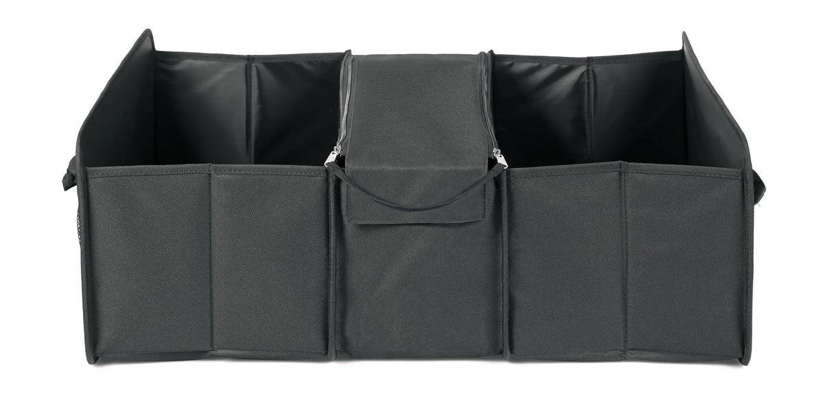 Organizer Deluxe per baule — 3 compartimenti, 2 tasche laterali