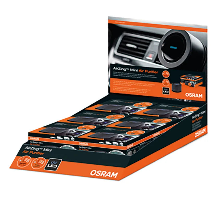 La confezione di Osram AirZing™ Mini, purificatore d’aria