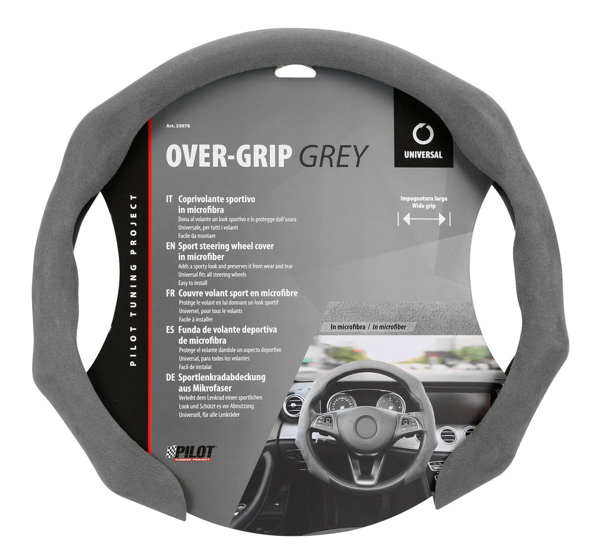 La confezione di Over-Grip, coprivolante sportivo in microfibra, universale