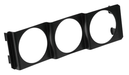 Pannello portastrumenti 3 fori (52 mm) — specifico per inserimento nel foro autoradio (misura DIN)