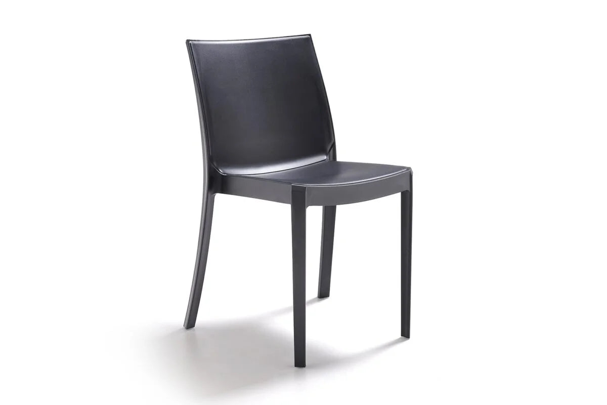 Sedia Impilabile PERLA - Polipropilene - Uso Interno/Esterno, Finitura Matt - cm 47x55x82h