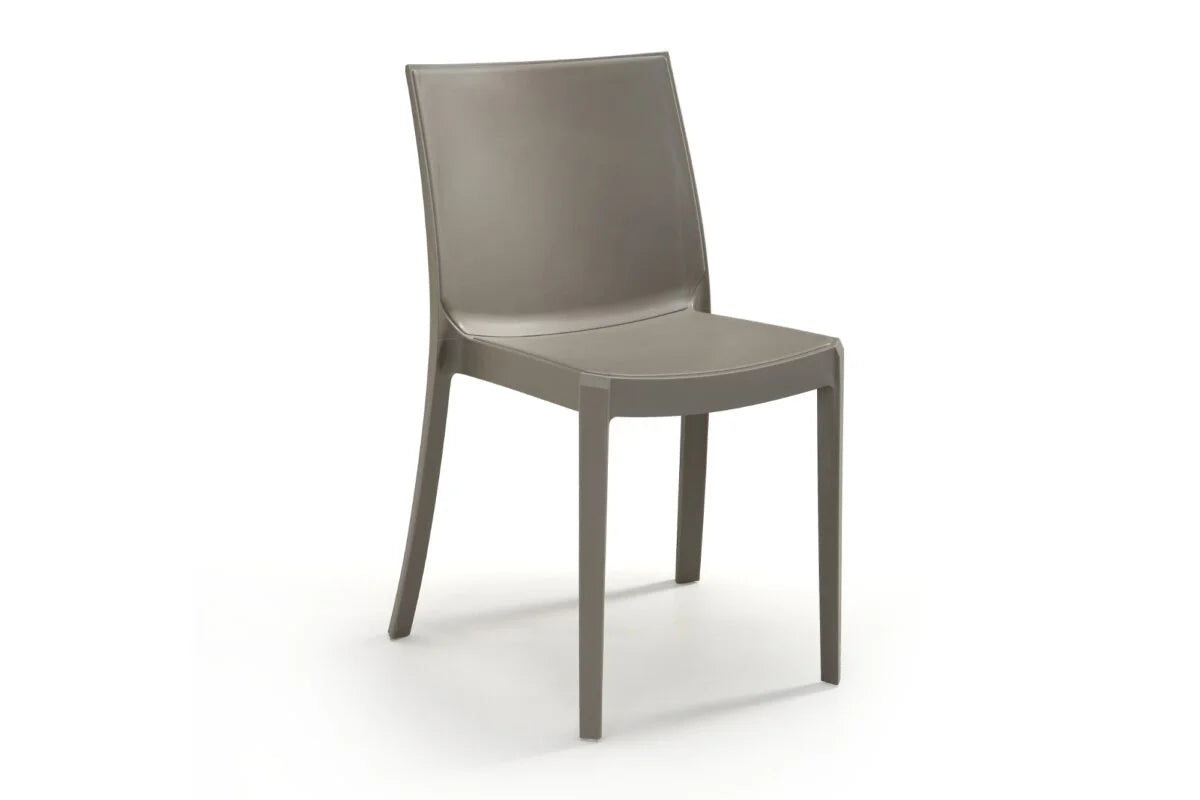 Sedia Impilabile PERLA - Polipropilene - Uso Interno/Esterno, Finitura Matt - cm 47x55x82h