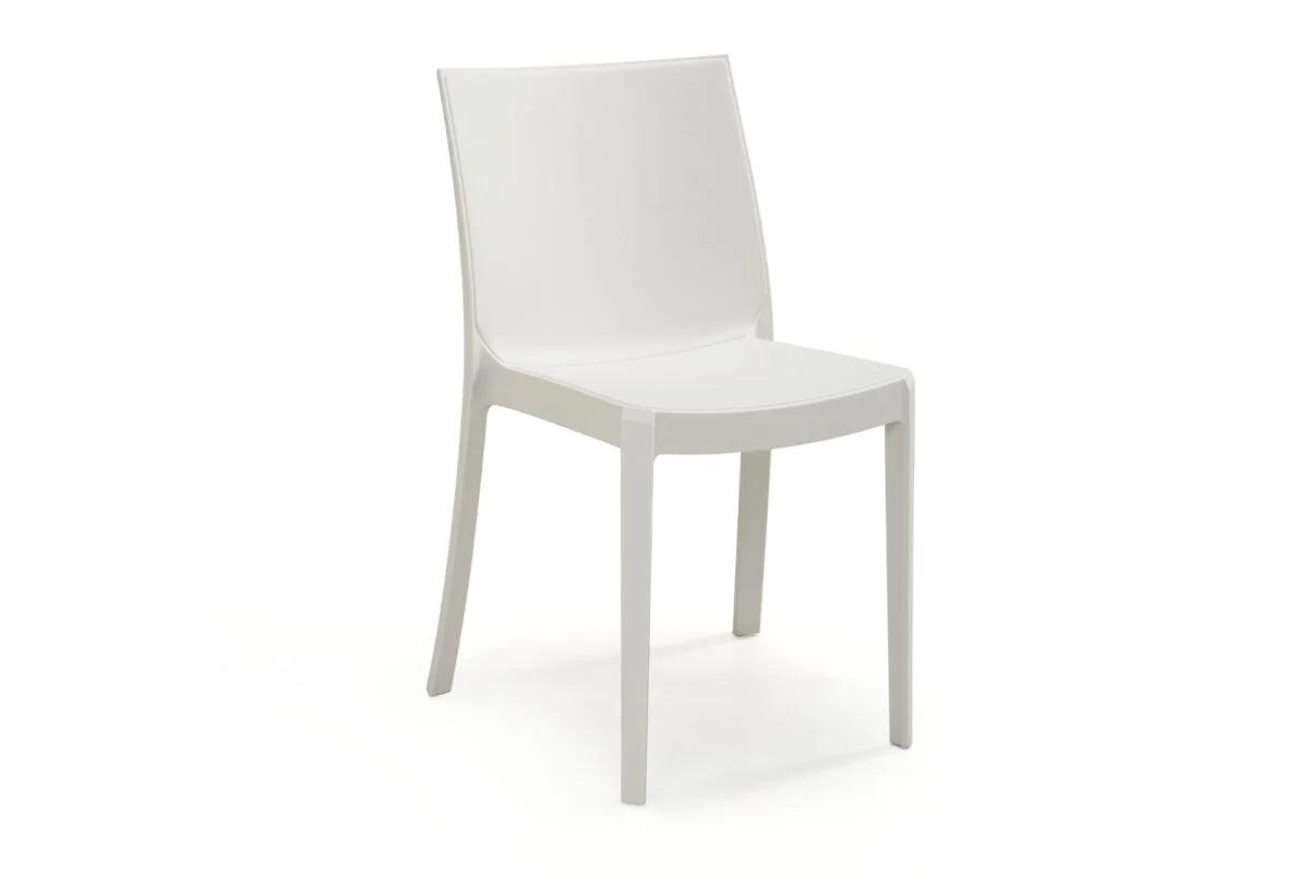 Sedia Impilabile PERLA - Polipropilene - Uso Interno/Esterno, Finitura Matt - cm 47x55x82h