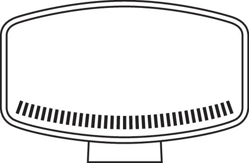 Disegno tecnico quotato di Pluton Nix, faro di profondità LED con luce di posizione, con le misure, vista 2