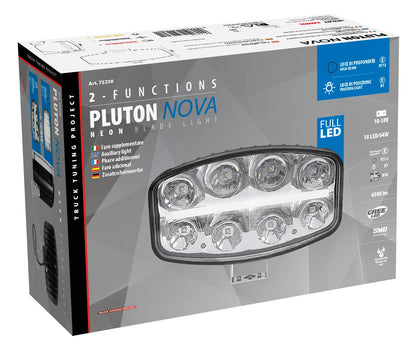 La confezione di Pluton Nova, faro di profondità LED con luce di posizione