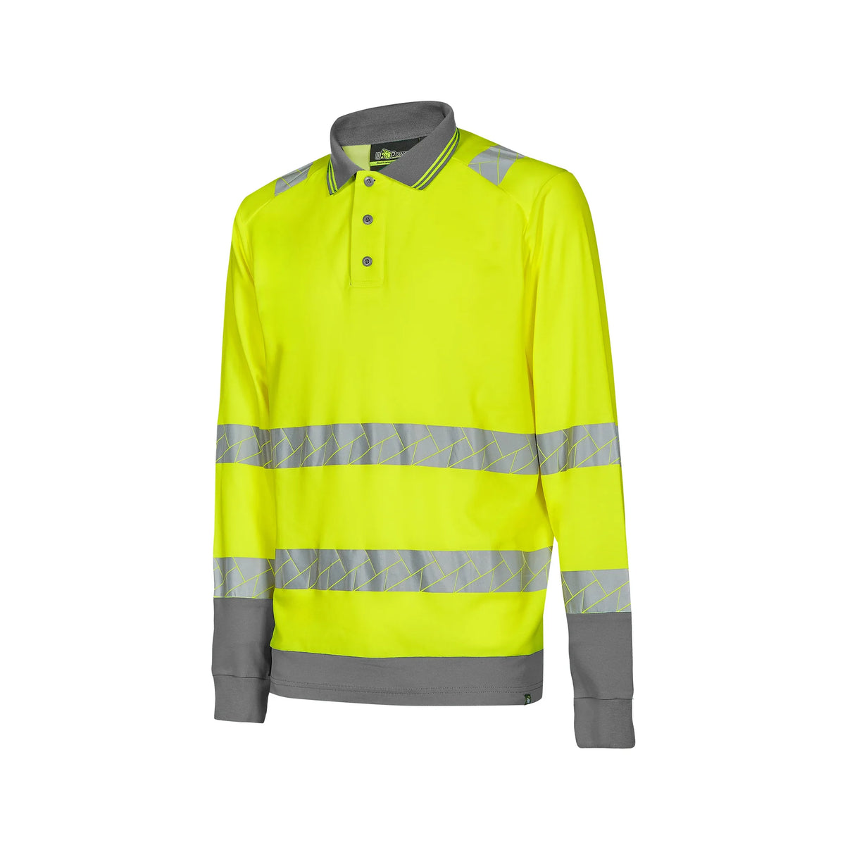 Polo alta visibilità U-Power CLOSE Green/Yellow